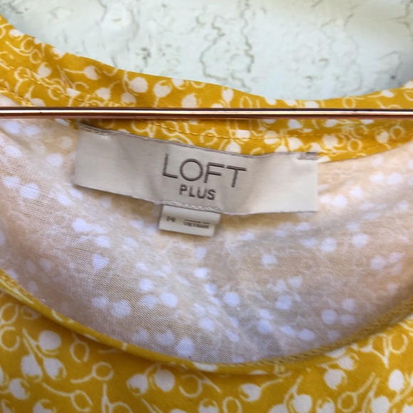 🦄Loft Plus Yellow Top - Picture 6 of 7